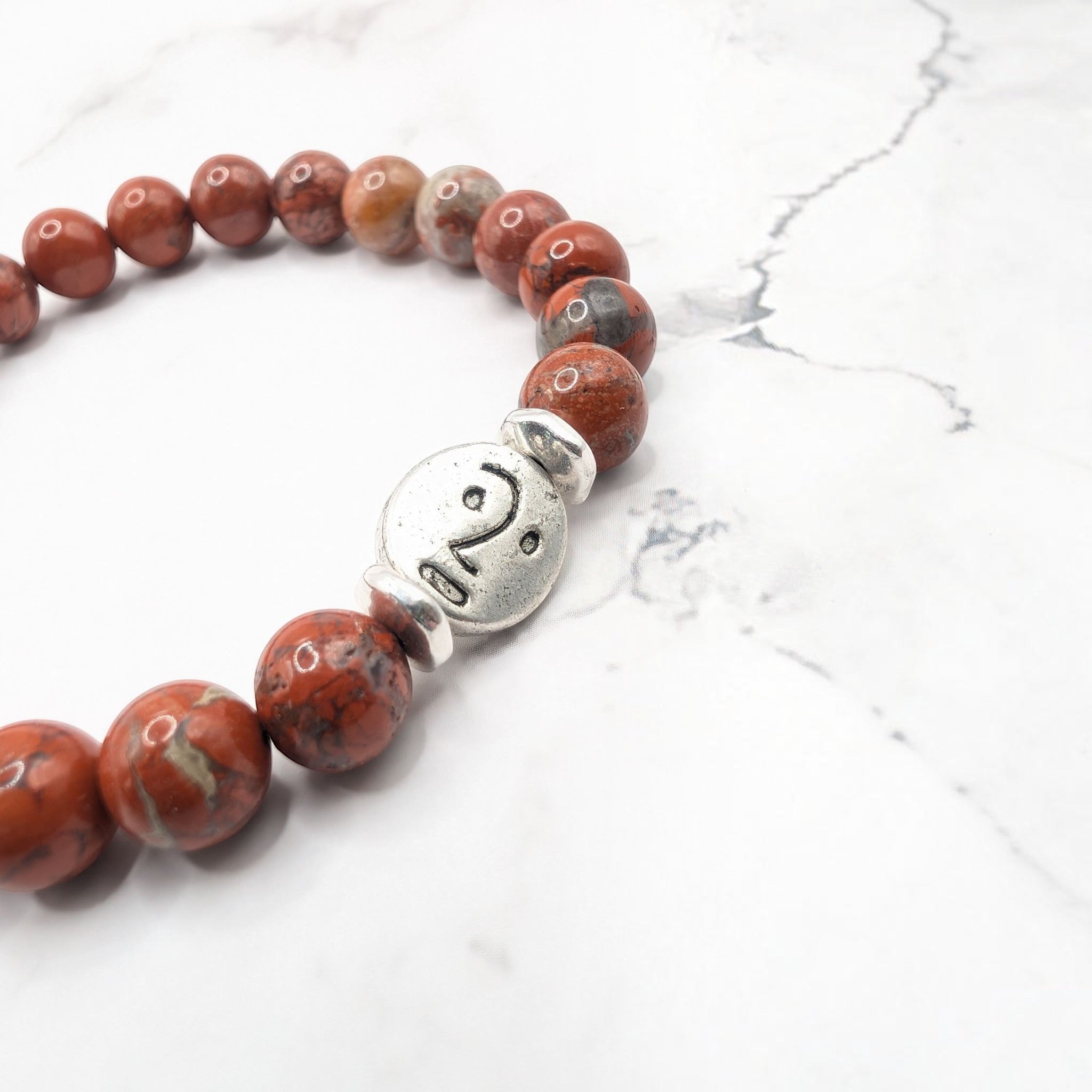 Brecciated Jasper Bracelet — Ancient Face Talisman