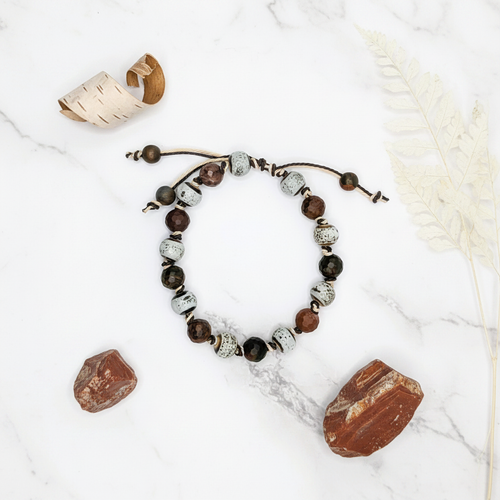 Birch Porcelain Red Jasper Flat Lay