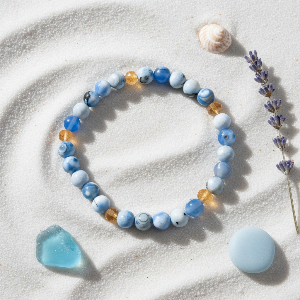 Blue Agate Czech Glass Editorial