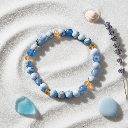 Blue Agate Czech Glass Editorial