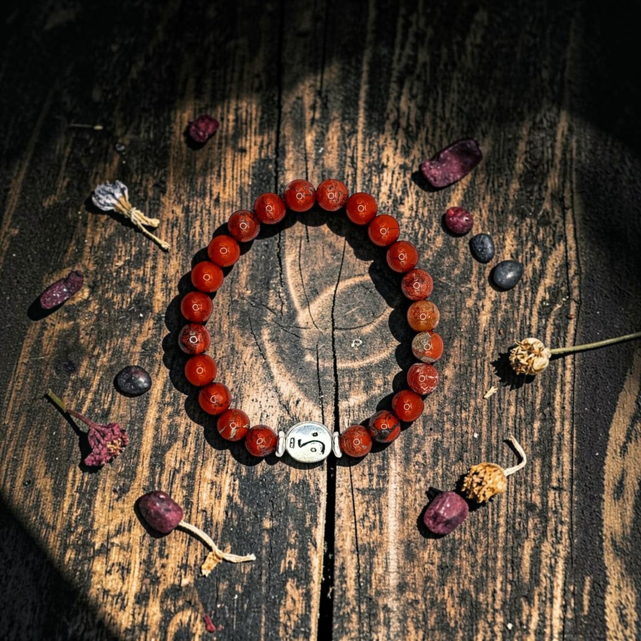 Brecciated Jasper Bracelet — Ancient Face Talisman