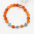 Carnelian & Lotus Bracelet