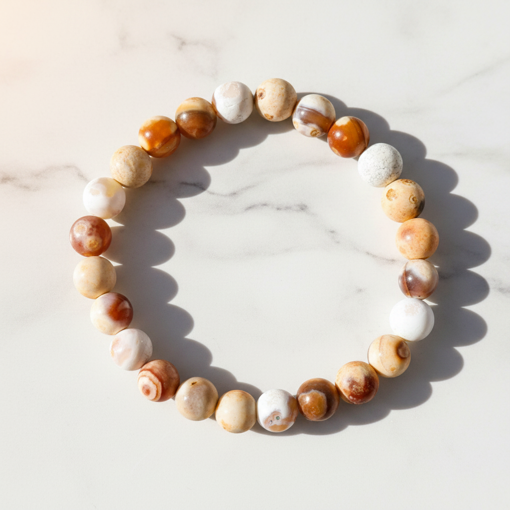 Desert Sunset Agate Stretch Bracelet