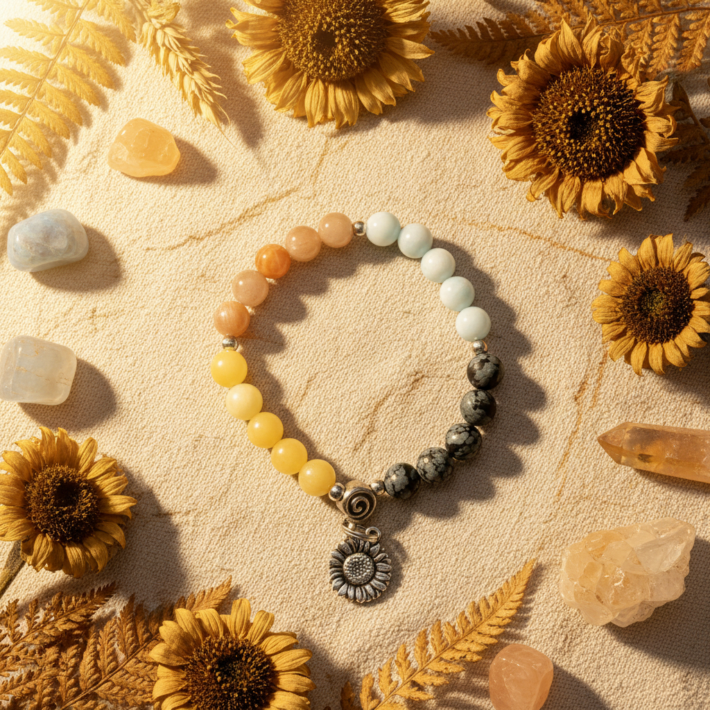 Four Gemstone Sunflower Lifestyle