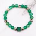 Green Agate & Dalmatian Jasper Bracelet