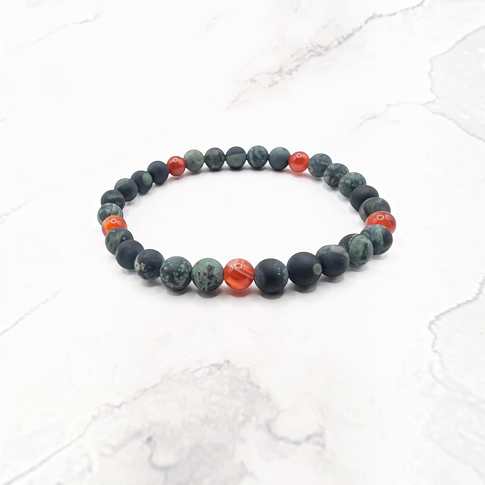 Kambaba Jasper Bracelet — Red Line Agate