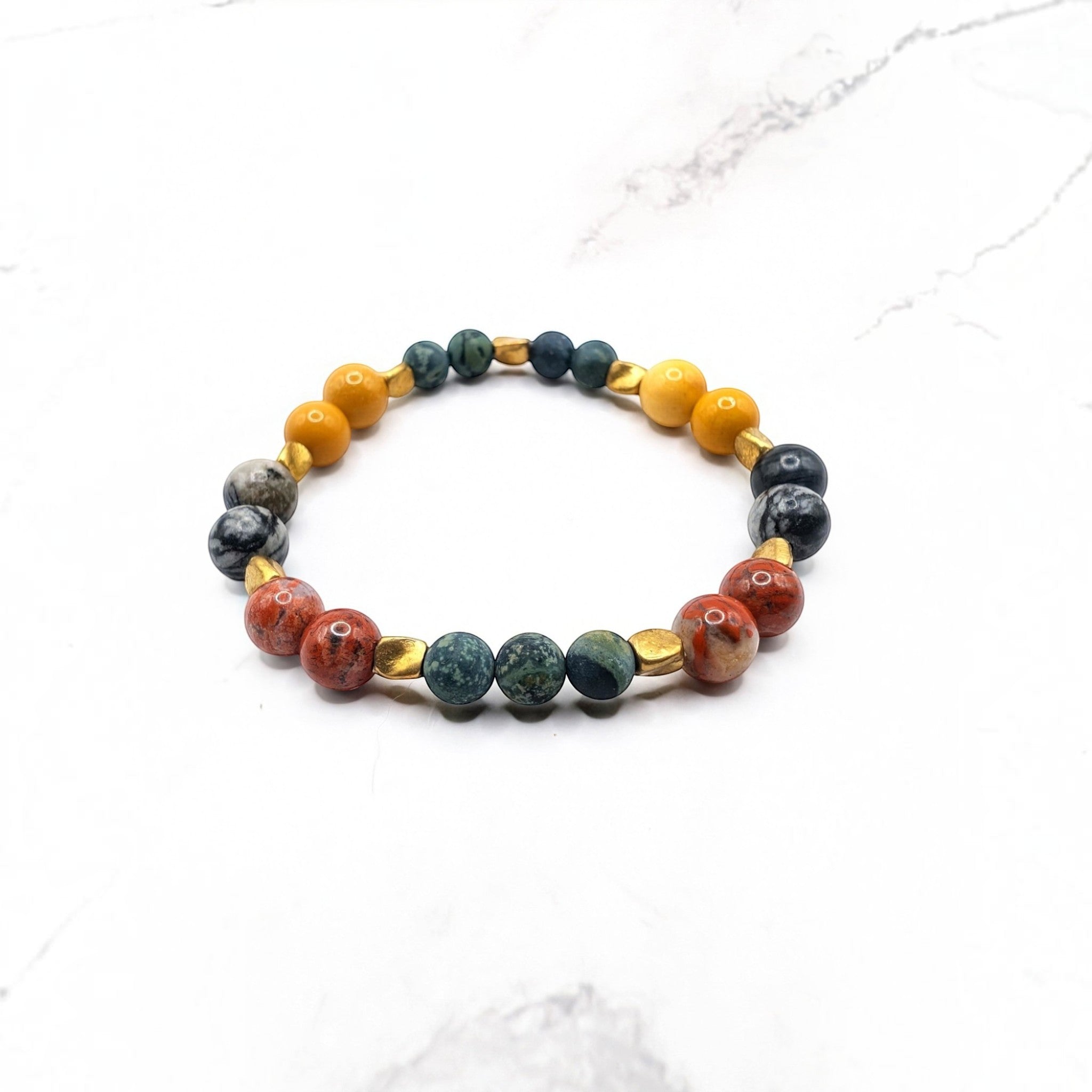 Mixed Jasper Bracelet — The September Collection