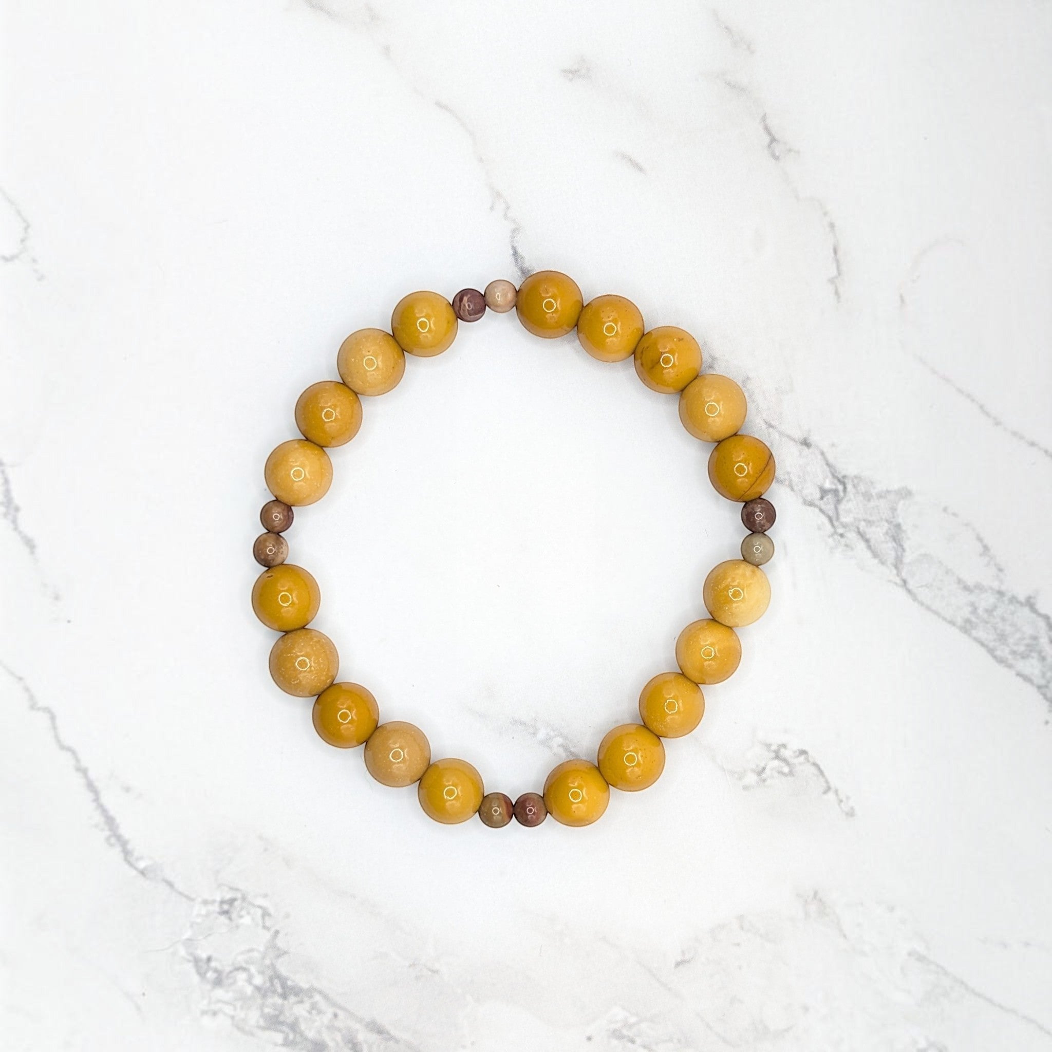 Yellow Mookaite Bracelet — Polychrome Jasper