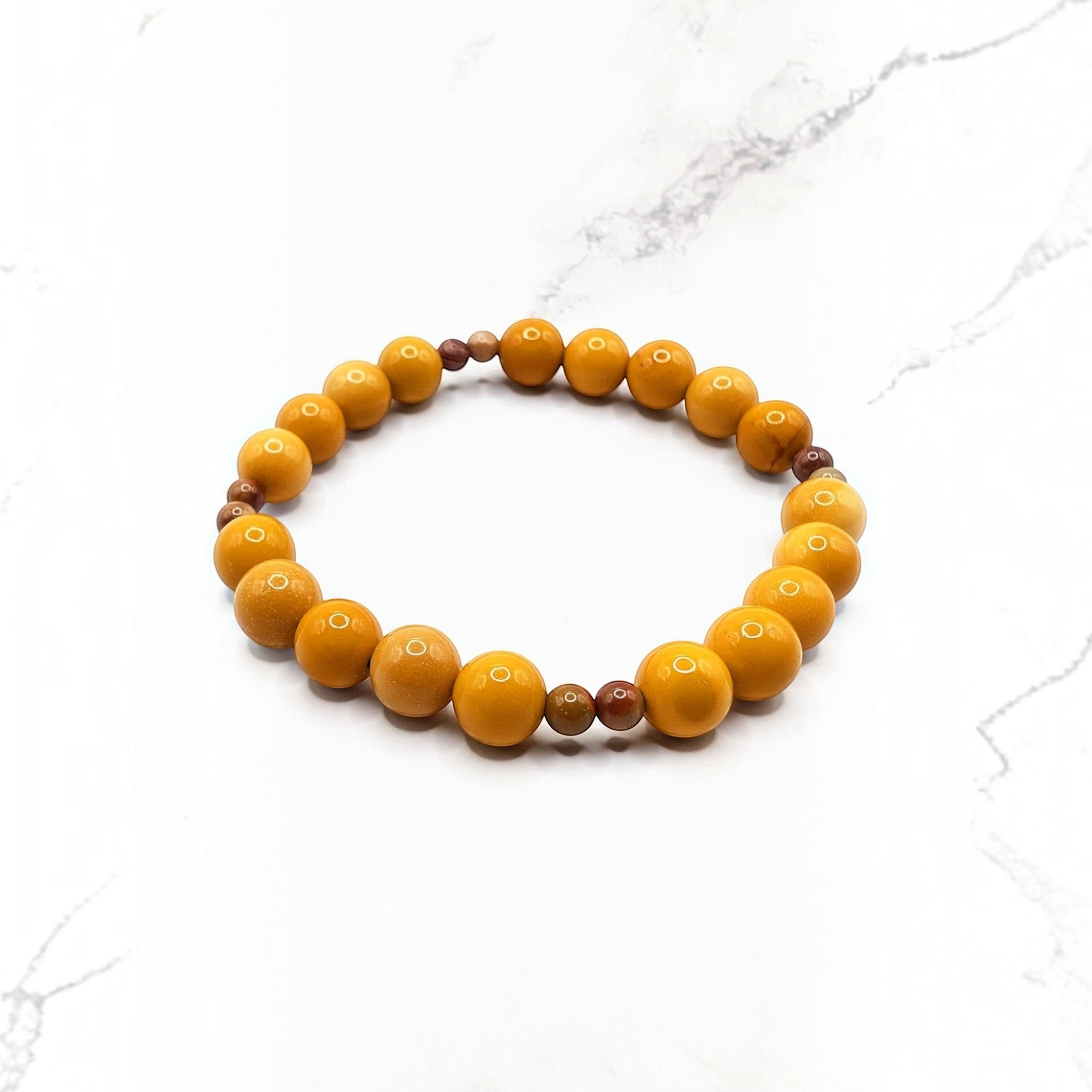 Yellow Mookaite Bracelet — Polychrome Jasper