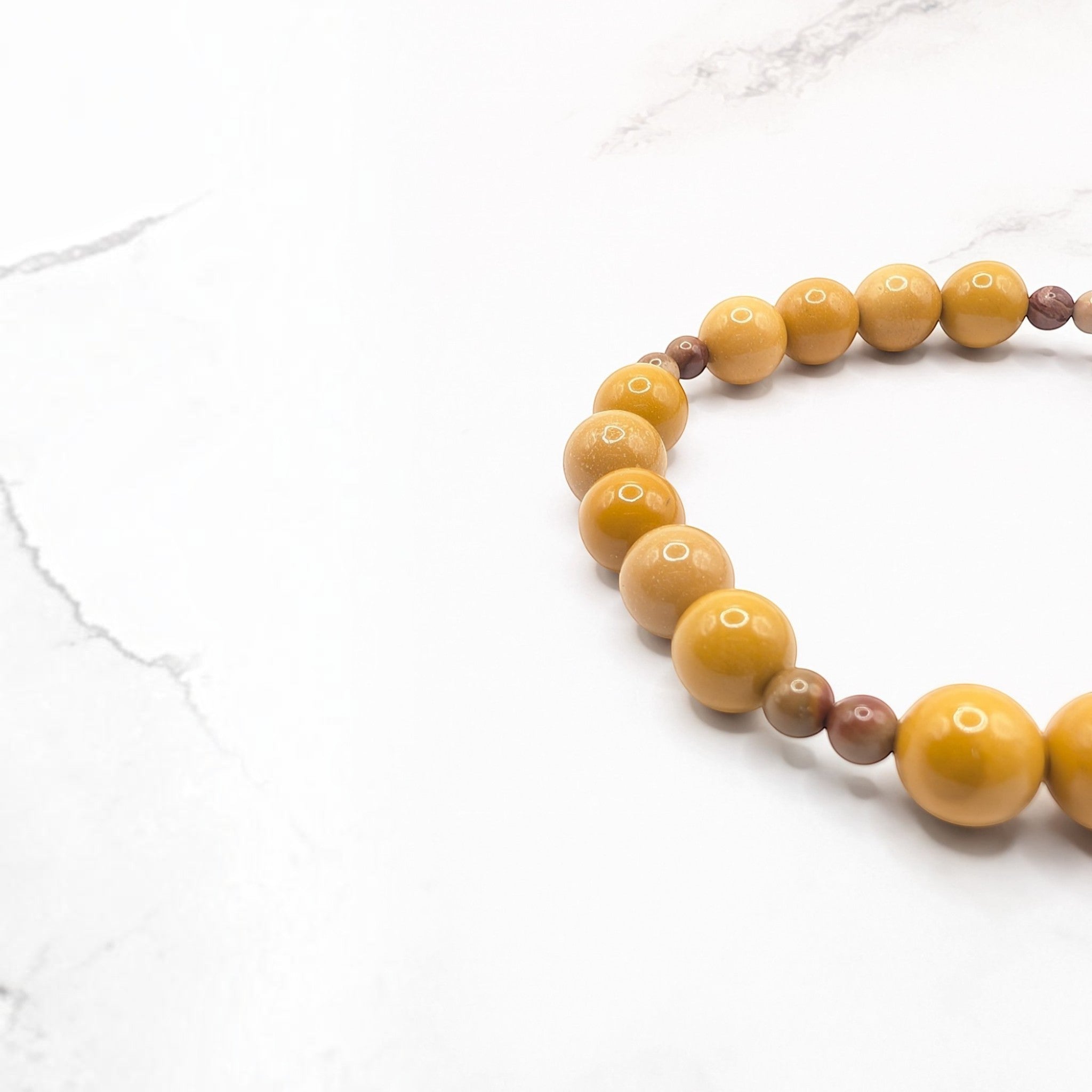 Yellow Mookaite Bracelet — Polychrome Jasper