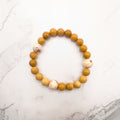 Yellow Mookaite Bracelet — Leopard Skin Jasper