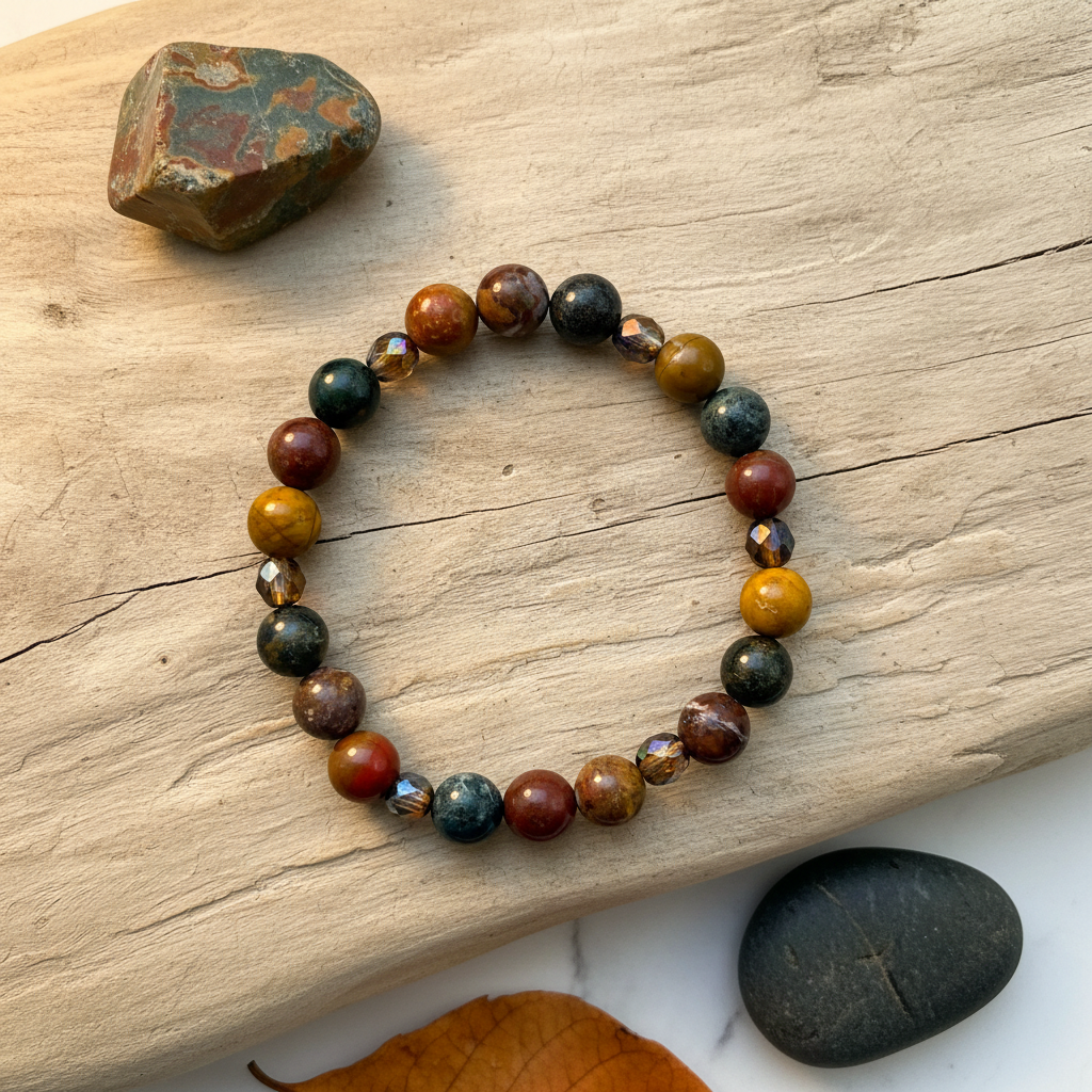 Ocean Jasper Czech Glass Editorial