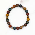 Ocean Jasper & Czech Glass Bracelet