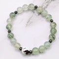 Prehnite & Hematite Bracelet