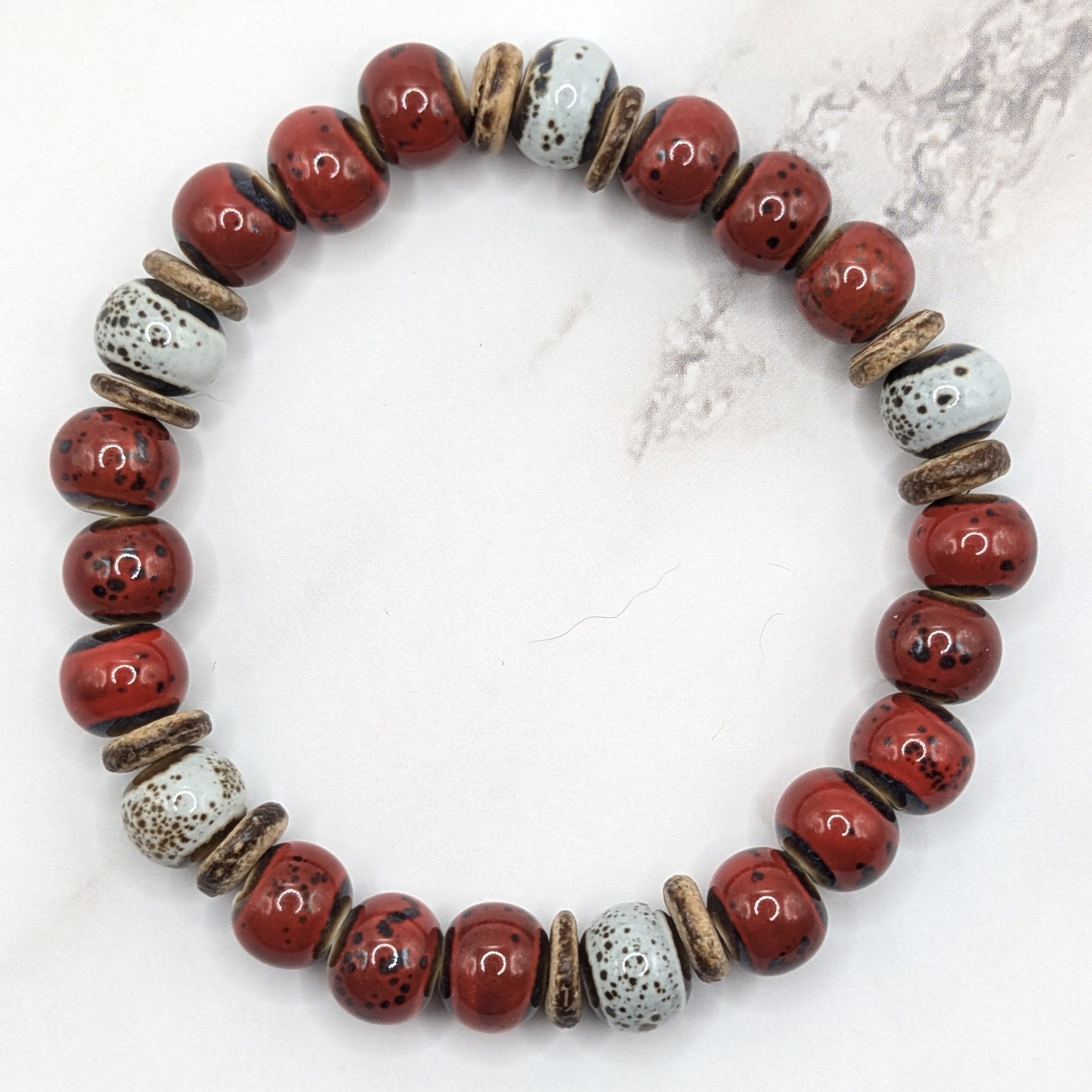 Matador Red & Birch Porcelain Bracelet