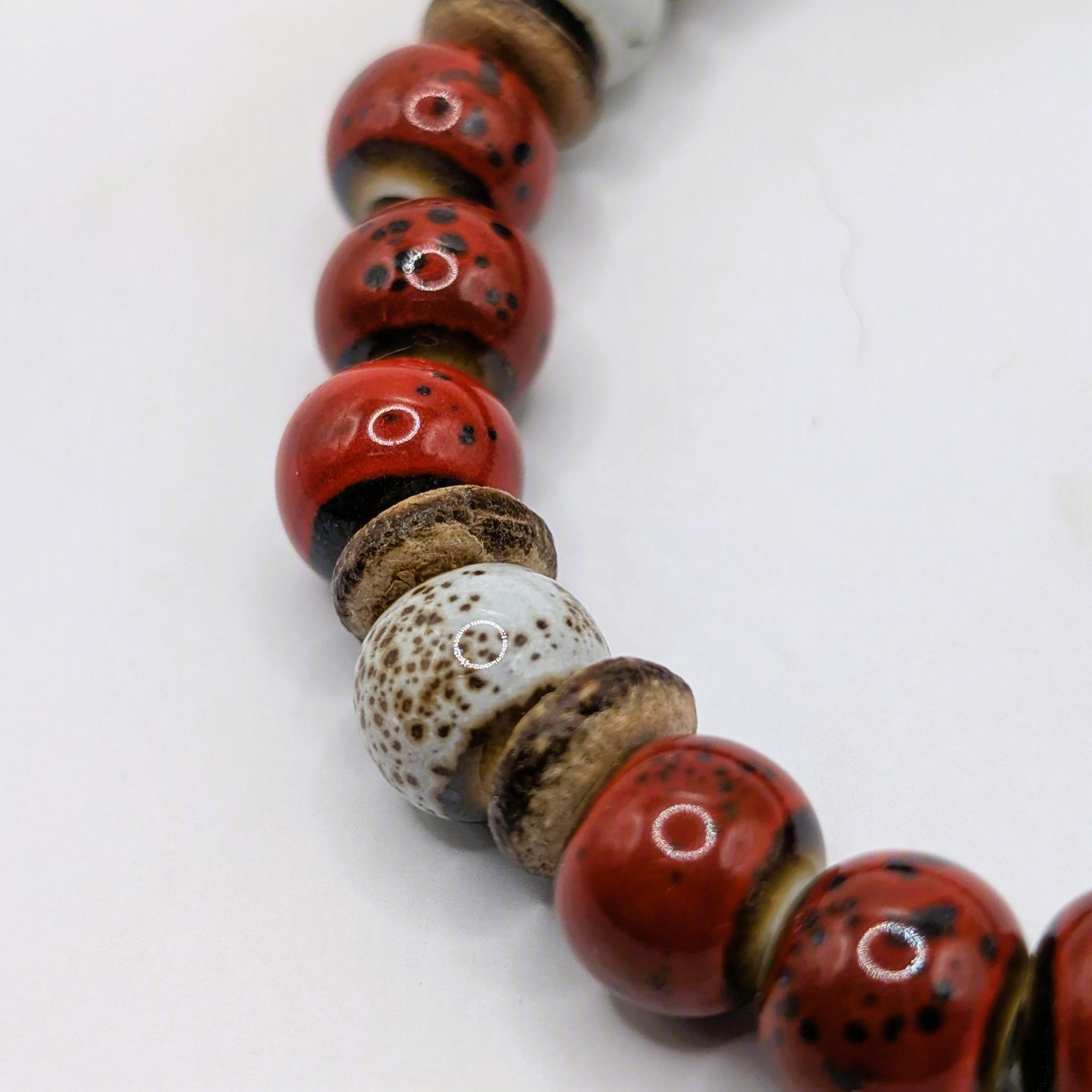 Matador Red & Birch Porcelain Bracelet